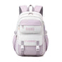 Versatile 15.6 Backpack for School & Work - Casual Design - Purple White