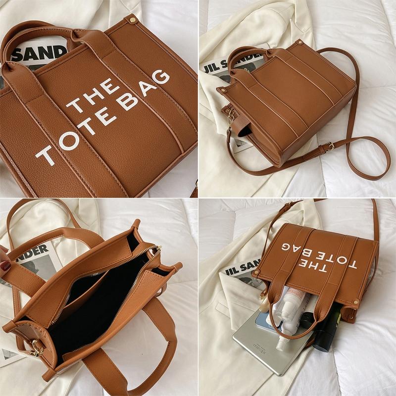 Stylish Pu Leather Crossbody Tote For Women - Small Black