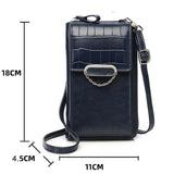 Versatile Women Crossbody Wallet For Phones - Red - Top-Down View