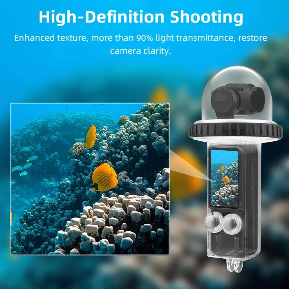 Waterproof Diving Housing for Dji Pocket 3 - 40m Depth - Transparent Handle