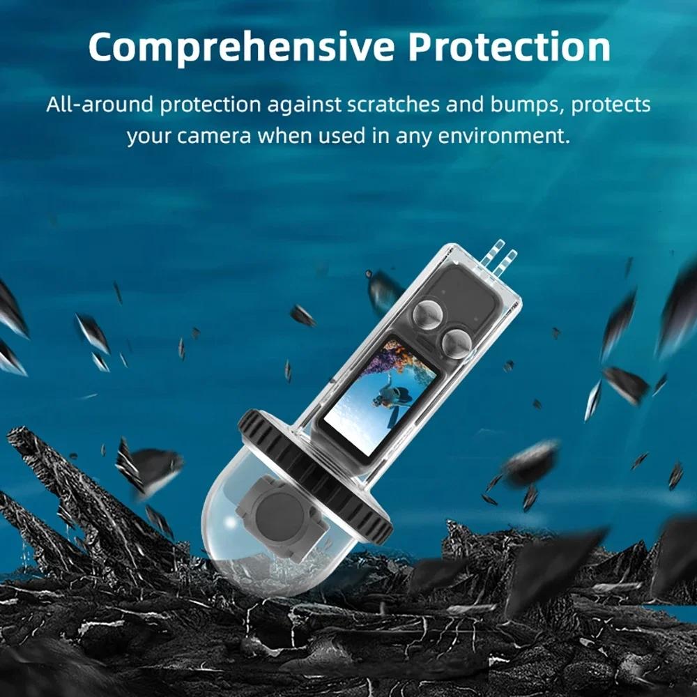 Waterproof Diving Housing for Dji Pocket 3 - 40m Depth - Transparent Handle