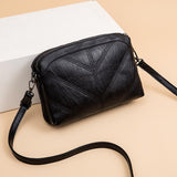 Multifunctional Double Layer Woven Handbag - Woven - Side View