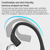 Wireless Bluetooth Module for Headset - Qualcomm 5.2 - Black Earhook - Top-Down View