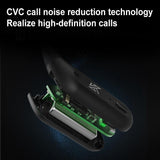 Wireless Bluetooth Module for Headset - Qualcomm 5.2 - Black Earhook - Close-Up Angle