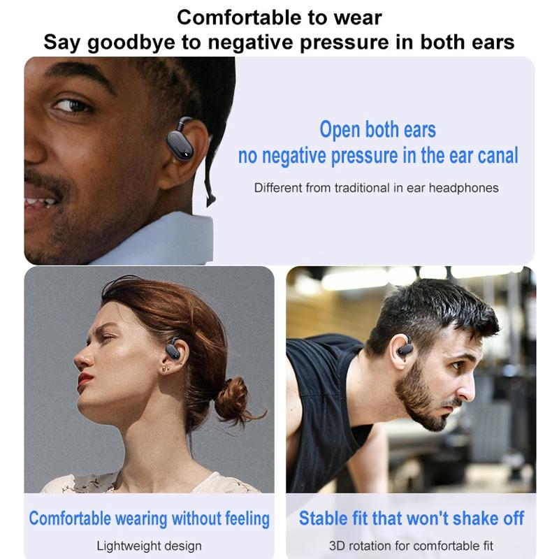 Wireless Stereo Earphones with Charging Case - Outdoor Sound - Black