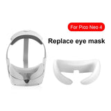 Comfortable Silicone Vr Eye Mask for Pico Neo 4 - Black - Close-Up Angle