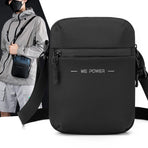 Simple Men Crossbody Bag Business Casual Shoulder Sling For Everyday Use - Black