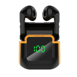Intelligent Bluetooth Earphones with Digital Display - Pro 90 Hifi Black - Side View