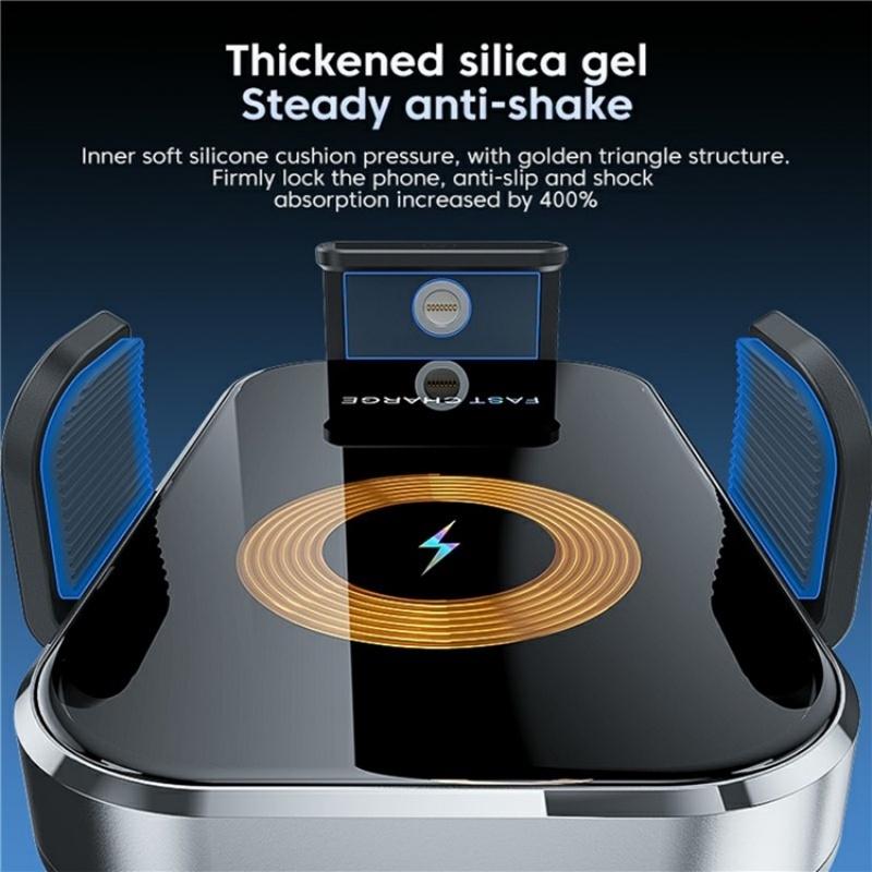 Intelligent Wireless Car Vent Charger - 66w High Power - Silver