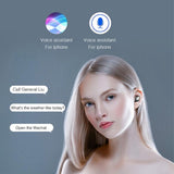 Wireless In-ear Bluetooth Headset with Noise Reduction and Long Battery Life - Black - Close-Up Angle