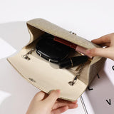 Chic Pleated Square Party Bag For Bridesmaids - Rear View