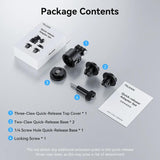 Universal Magnetic Quick Release Adapter Kit For Action Cameras - 45-Degree Angle