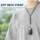 Silicone Camera Body Case with Lens Cap and Neck Strap for Insta360 Go 3 - Black - Extra Image