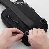 Lightweight Outdoor Sports Chest Bag Cell Phone Crossbody Pack - Black - Extra Image