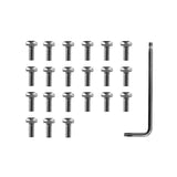 21-piece Battery Compartment Screws Set for Xiaomi Mijia M365 Pro - White - Front View