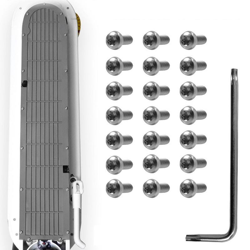 21-piece Battery Compartment Screws Set for Xiaomi Mijia M365 Pro - White