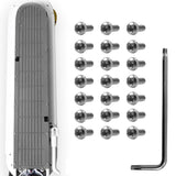 21-piece Battery Compartment Screws Set for Xiaomi Mijia M365 Pro - White - Top-Down View