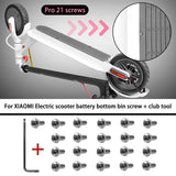 21-piece Battery Compartment Screws Set for Xiaomi Mijia M365 Pro - White - 45-Degree Angle