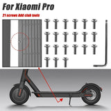 21-piece Battery Compartment Screws Set for Xiaomi Mijia M365 Pro - White - Rear View
