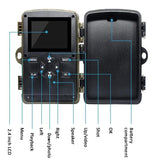 Waterproof Infrared Night Vision Camera for Outdoor Monitoring - Low Angle