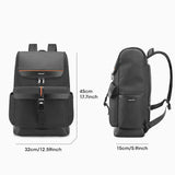 Men Simple Laptop Backpack - Compact & Stylish - Side View