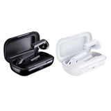True Wireless Stereo Bluetooth 5.0 Earphones - Tws-18 - Black - Side View