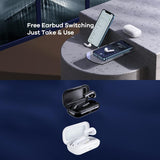 True Wireless Stereo Bluetooth 5.0 Earphones - Tws-18 - Black - Extra Image