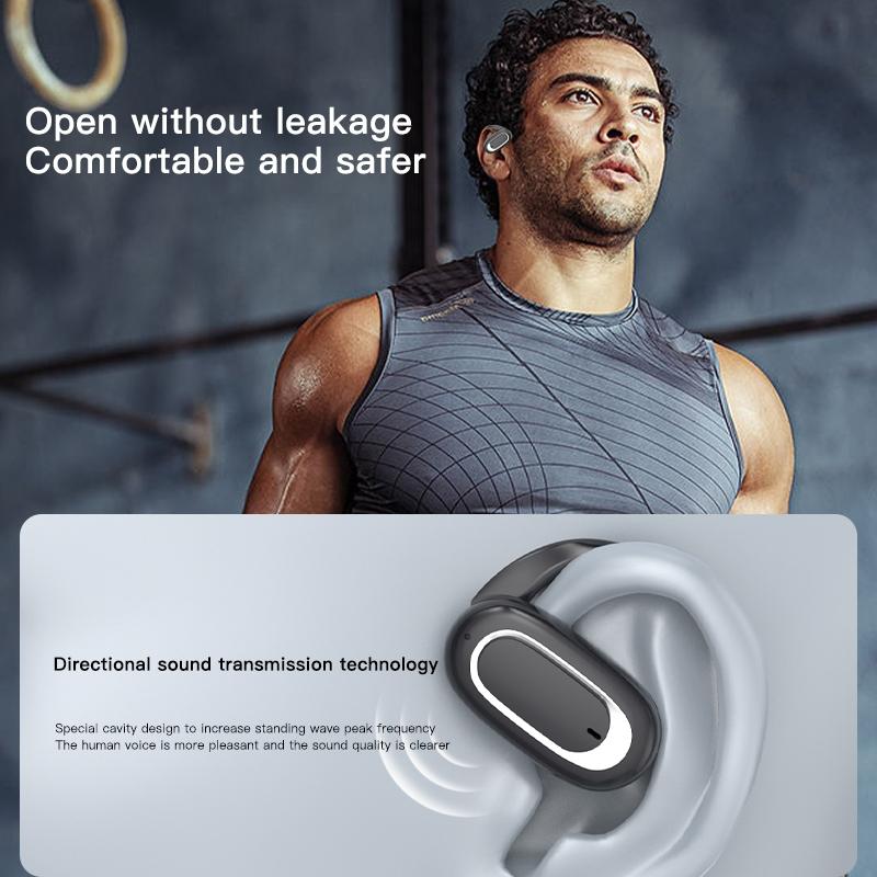 Adjustable Wireless Bluetooth Earphones with Noise Reduction - T35 Ows - Black