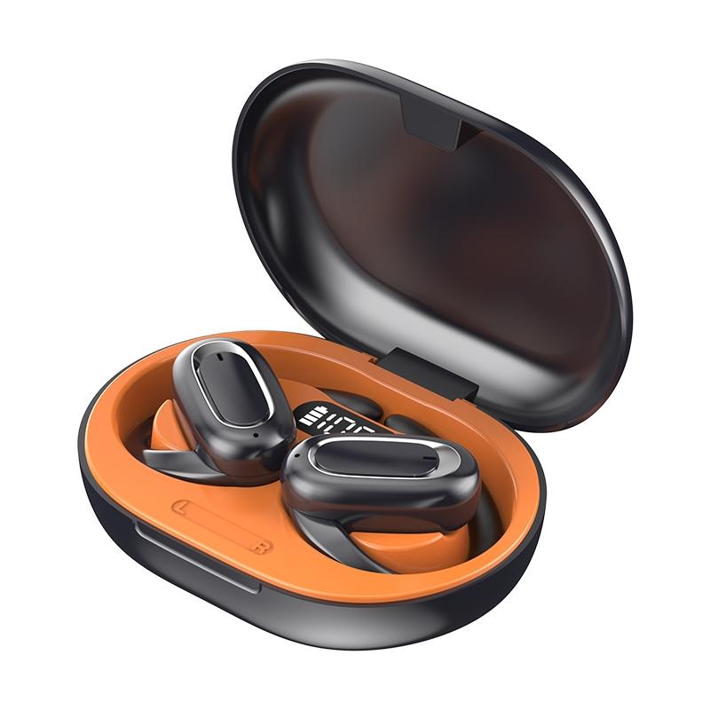 Adjustable Wireless Bluetooth Earphones with Noise Reduction - T35 Ows - Black