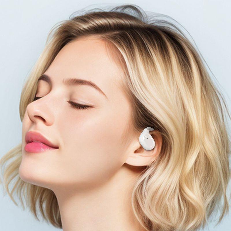 Waterproof Wireless Sports Bluetooth Earphones with Led Display - White