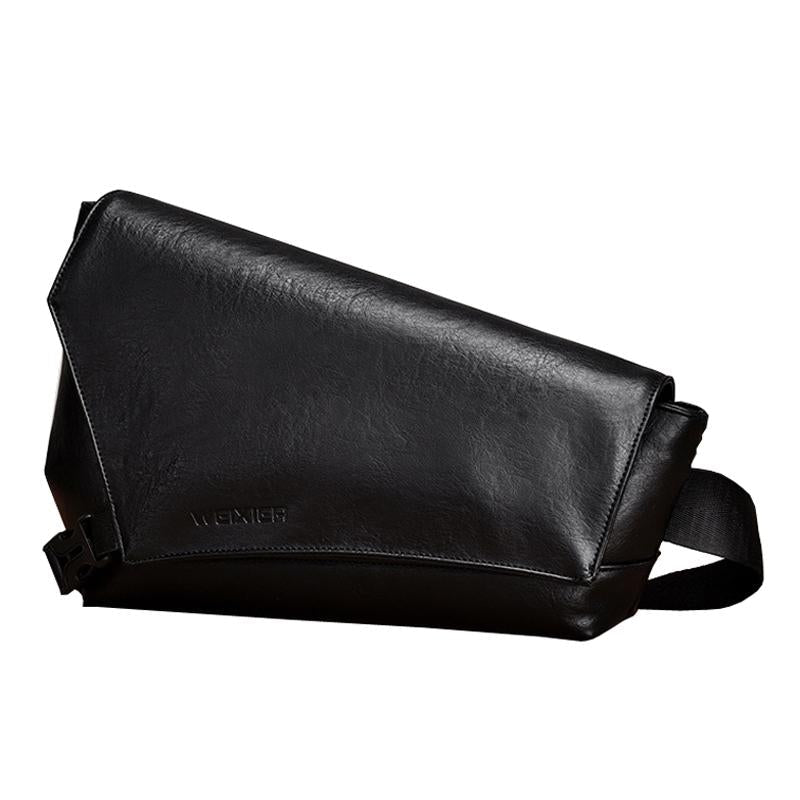 Large Capacity Waterproof Men Crossbody Bag - Black