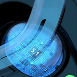 Black Wireless Gaming Bluetooth Earphones - Md168 Tws - Close-Up Angle