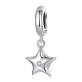925 Sterling Silver Oxidized Star Bracelet With Beads