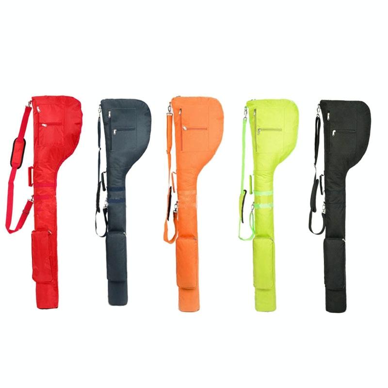 Portable Nylon Golf Bag - Lightweight and Durable - Red