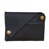 Leather Card Holder For Bank Cards Black - Black