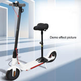 Foldable Seat for Xiaomi M365 Scooter - no Drilling Black - Rear View