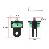 Universal 1 / 4 Inch Screw Action Camera Adapter - Adjustable - Black - Rear View