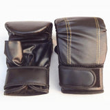 Half-Finger Boxing Gloves For Adults - Ideal For Fighting And Punching - Red - Close-Up Angle