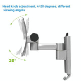 Quick Release Wall Mount for Computer Monitor - Silver Gray - 45-Degree Angle