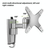 Quick Release Wall Mount for Computer Monitor - Silver Gray - Rear View