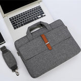 13-13.3 Inch Multifunctional Laptop Bag - Durable Shoulder & Handheld Design - Black - Extra Image