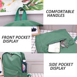Simple Women Travel Backpack Solid Colour - Black