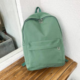 Simple Women Travel Backpack Solid Colour - Black