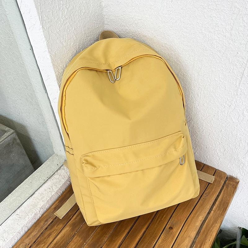 Simple Women Travel Backpack Solid Colour - Black