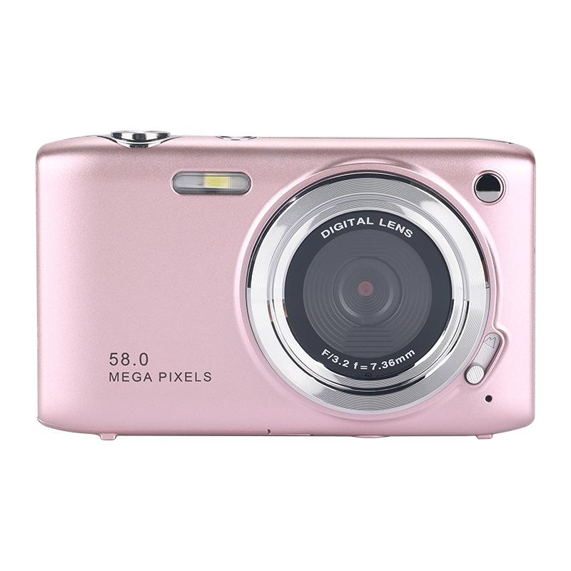 Portable 16X Zoom Hd Digital Camera With 2.88 Ips Screen - Champagne Gold