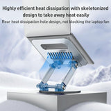 Silver Foldable Swivel Laptop Stand - Extra Image