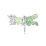 925 Sterling Silver Dragonfly Animal Bead - Front View