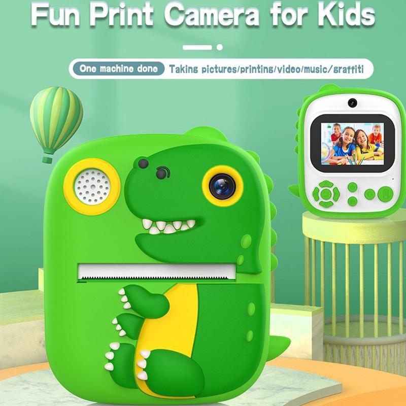 Instant Printing Camera with 2.4 Hd Screen and 32gb Tf Card - Blue