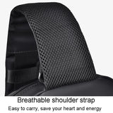 2023 Large Capacity Waterproof Crossbody Chest Bag For Cycling & Sports - Black - Low Angle