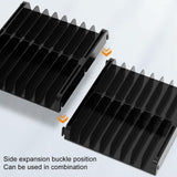 Desktop Cd Storage Stand - Large Capacity Black - Top-Down View